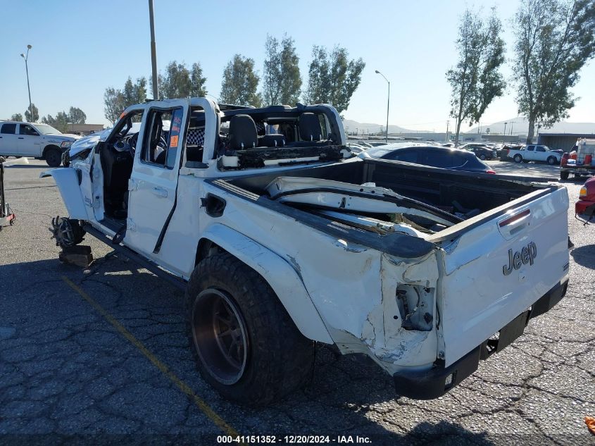 2020 Jeep Gladiator Overland 4X4 VIN: 1C6HJTFGXLL127886 Lot: 41151352