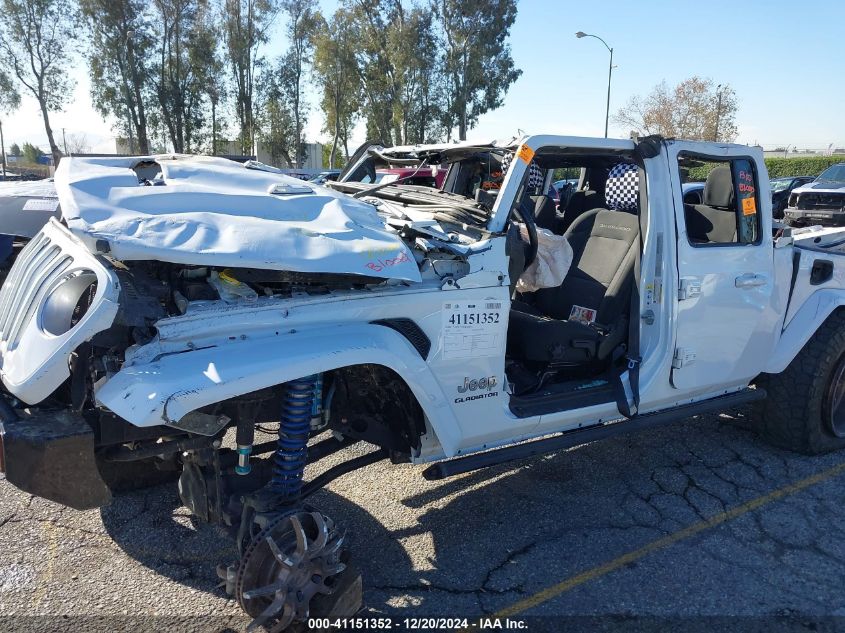 2020 Jeep Gladiator Overland 4X4 VIN: 1C6HJTFGXLL127886 Lot: 41151352