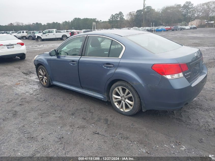 2013 Subaru Legacy 2.5I Premium VIN: 4S3BMBC67D3027886 Lot: 41151358