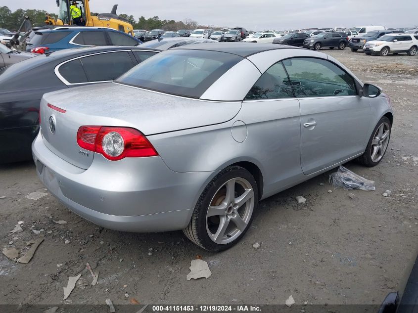 2010 Volkswagen Eos Lux VIN: WVWFA7AH1AV024638 Lot: 41151453