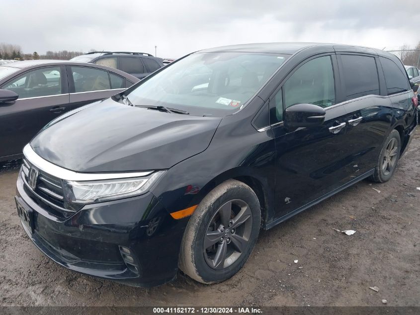 2022 Honda Odyssey Ex VIN: 5FNRL6H55NB035126 Lot: 41152172