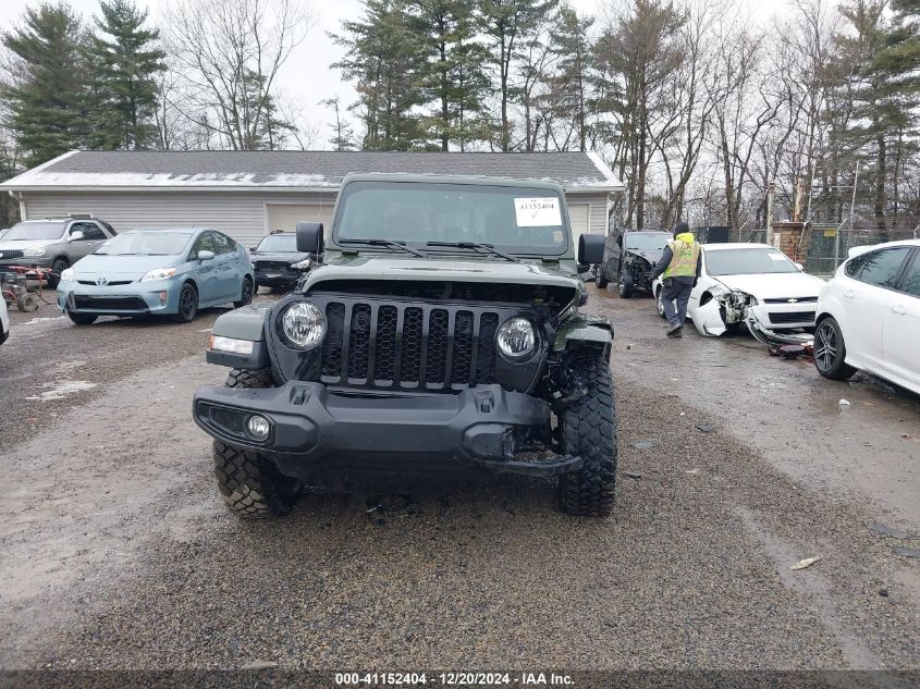 2021 Jeep Gladiator Willys 4X4 VIN: 1C6HJTAG6ML619145 Lot: 41152404