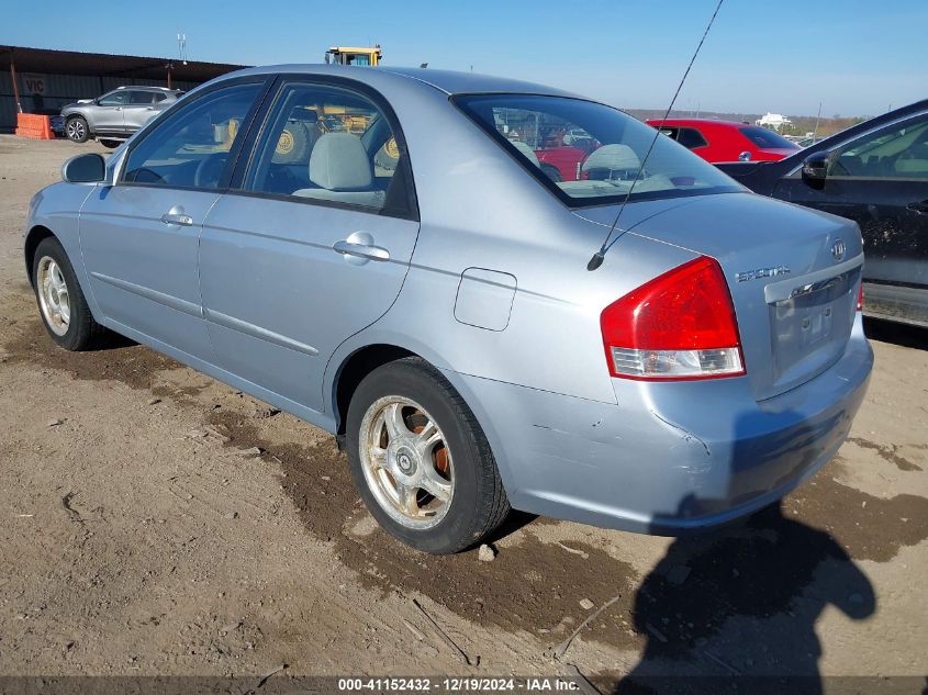 2007 Kia Spectra Ex VIN: KNAFE122375396662 Lot: 41152432