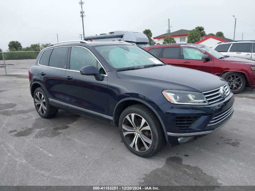 2017 Volkswagen Touareg V6 Wolfsburg Edition VIN: WVGRF7BP7HD006760 Lot: 41153251