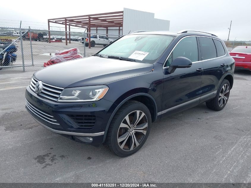 2017 Volkswagen Touareg V6 Wolfsburg Edition VIN: WVGRF7BP7HD006760 Lot: 41153251