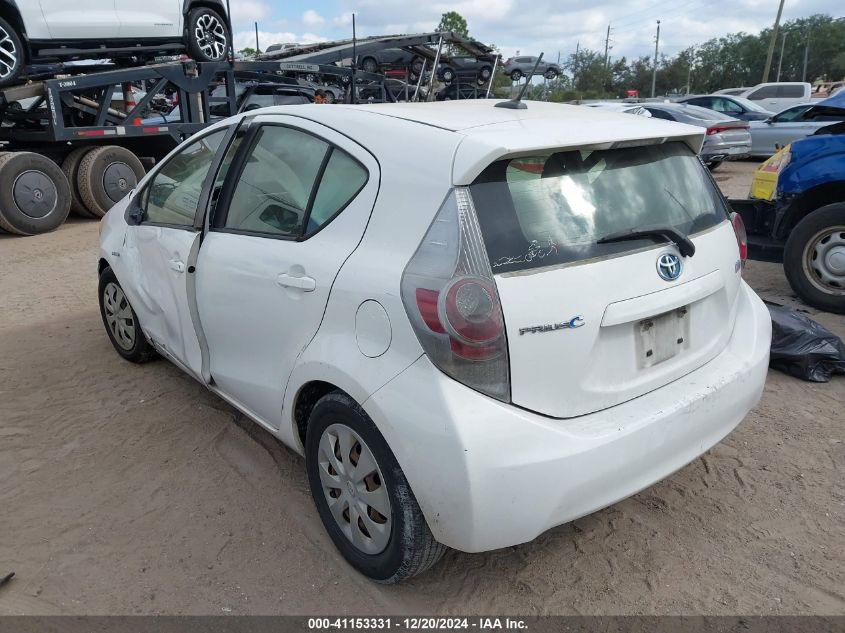 2012 Toyota Prius C Three VIN: JTDKDTB30C1516945 Lot: 41153331