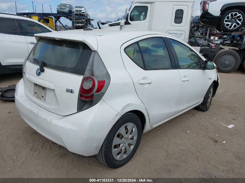 2012 Toyota Prius C Three VIN: JTDKDTB30C1516945 Lot: 41153331