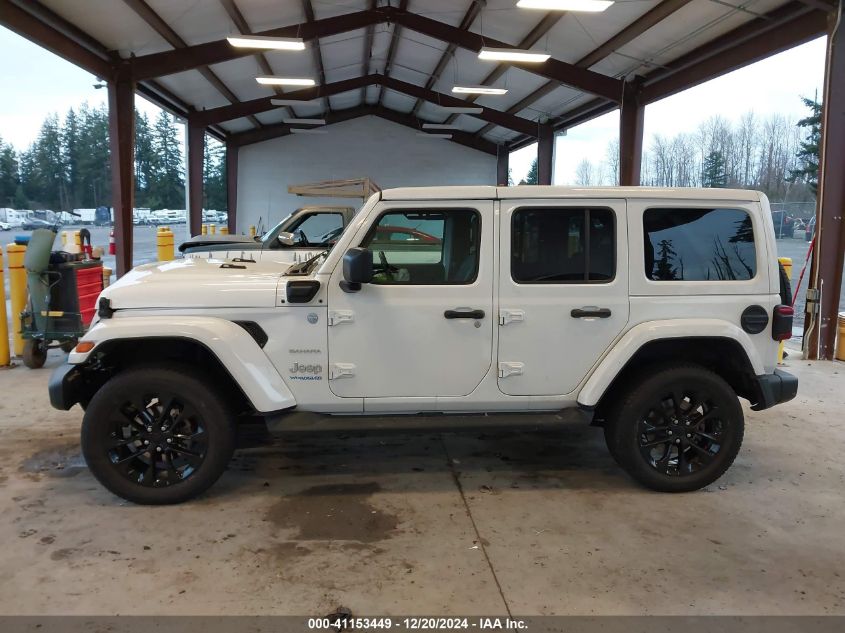 2022 Jeep Wrangler 4Xe Unlimited Sahara 4X4 VIN: 1C4JJXP69NW279859 Lot: 41153449