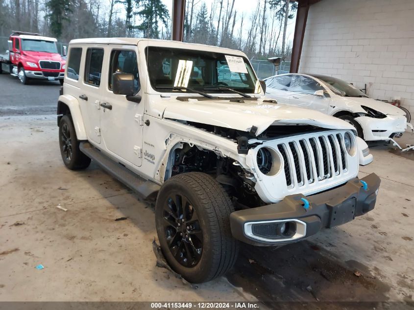 2022 Jeep Wrangler 4Xe Unlimited Sahara 4X4 VIN: 1C4JJXP69NW279859 Lot: 41153449