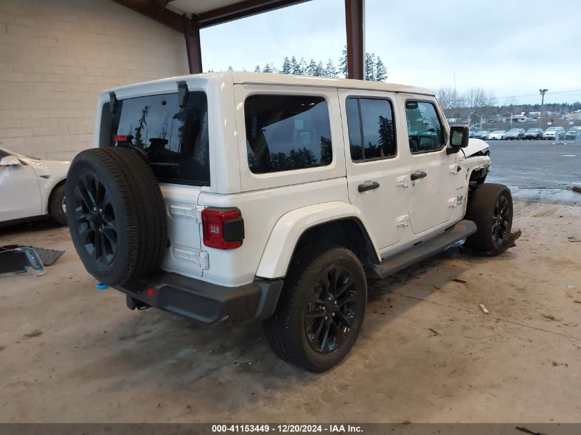 2022 Jeep Wrangler 4Xe Unlimited Sahara 4X4 VIN: 1C4JJXP69NW279859 Lot: 41153449