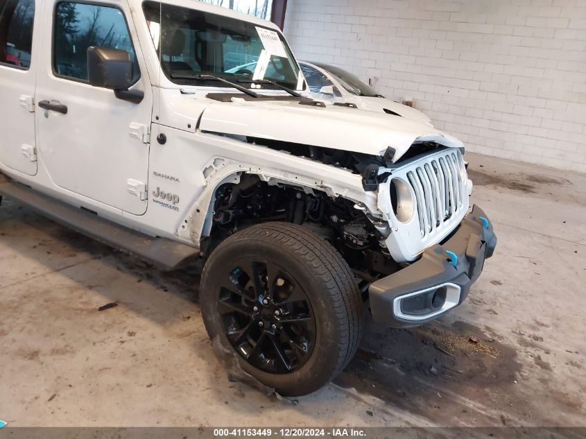 2022 Jeep Wrangler 4Xe Unlimited Sahara 4X4 VIN: 1C4JJXP69NW279859 Lot: 41153449