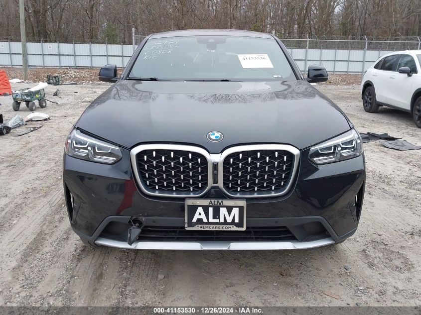 2023 BMW X4 xDrive30I VIN: 5UX33DT01P9S20808 Lot: 41153530