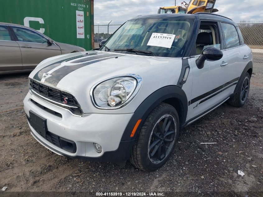 2016 Mini Countryman Cooper S VIN: WMWZC5C59GWU00520 Lot: 41153919