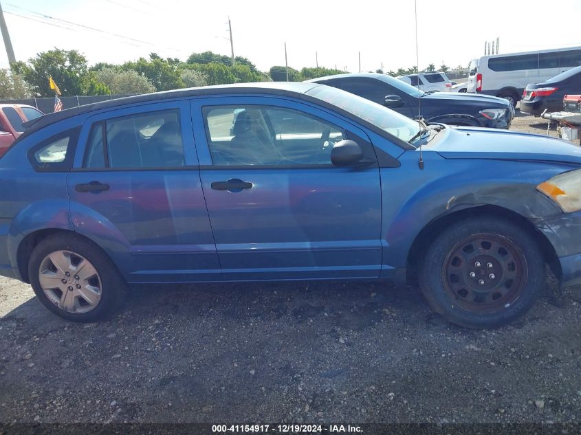 2007 Dodge Caliber Sxt VIN: 1B3HB48B27D312822