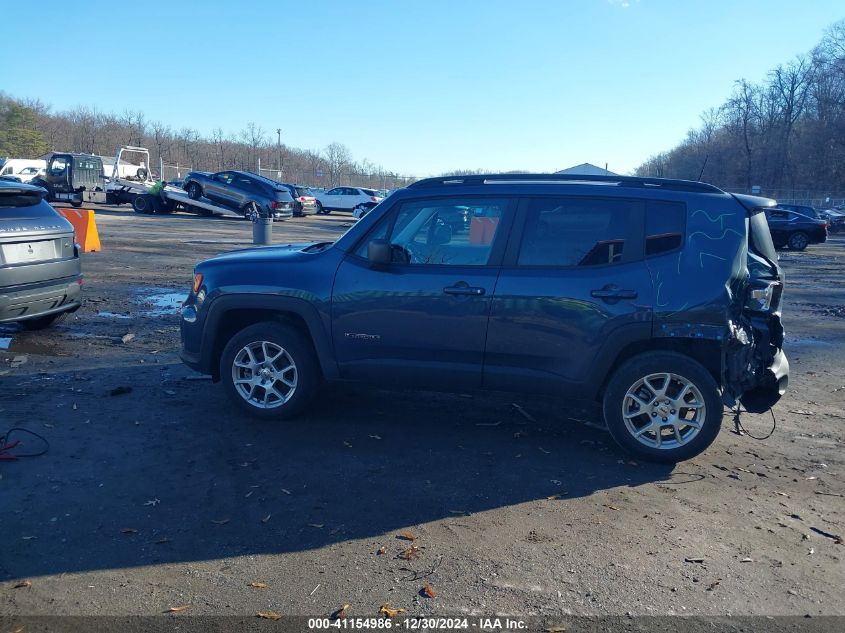 2022 Jeep Renegade Latitude 4X4 VIN: ZACNJDB13NPN78706 Lot: 41154986