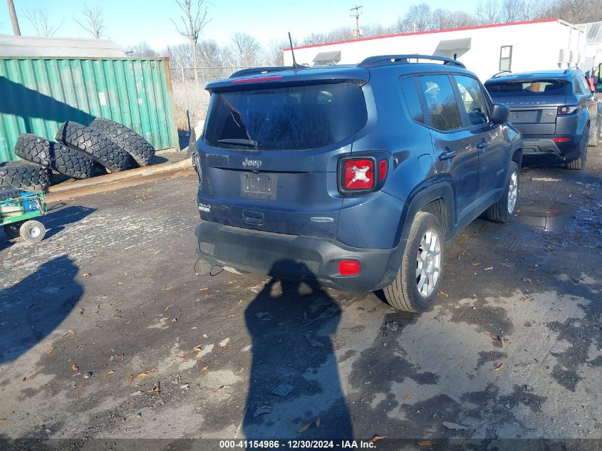 2022 Jeep Renegade Latitude 4X4 VIN: ZACNJDB13NPN78706 Lot: 41154986