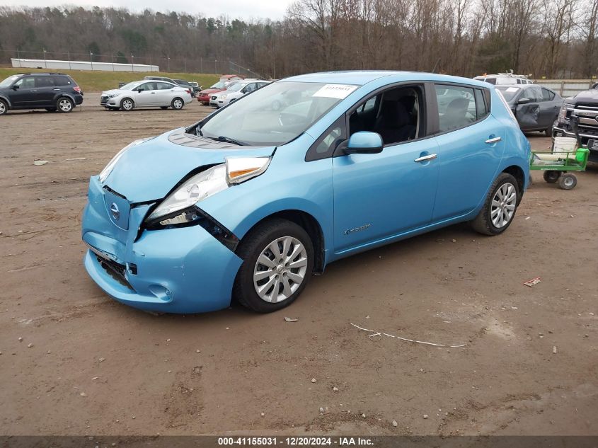 2015 Nissan Leaf S VIN: 1N4AZ0CP7FC331593 Lot: 41155031