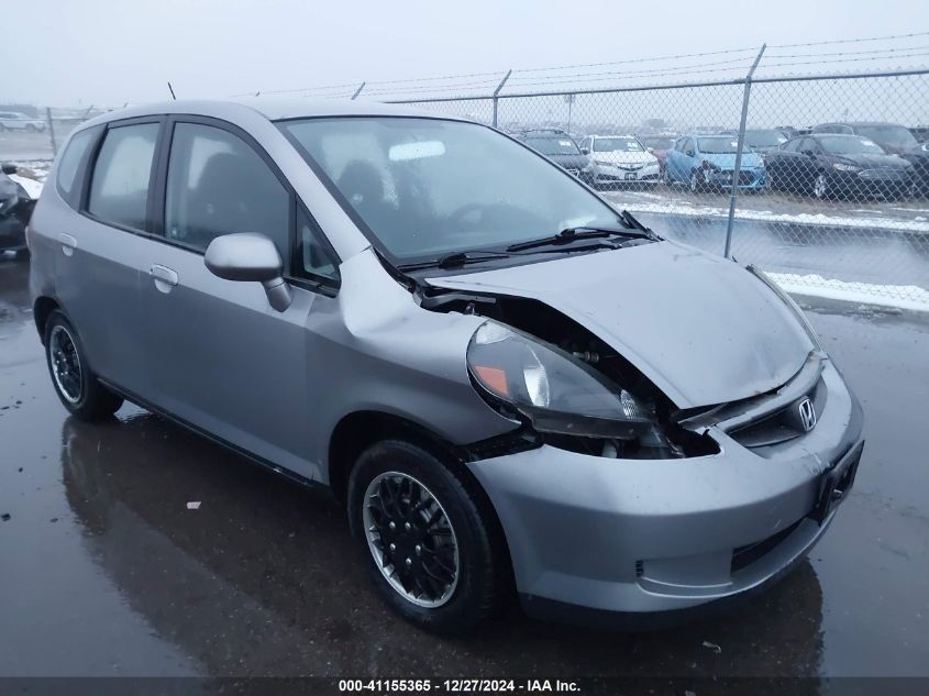 2007 Honda Fit VIN: JHMGD38497S021180 Lot: 41155365