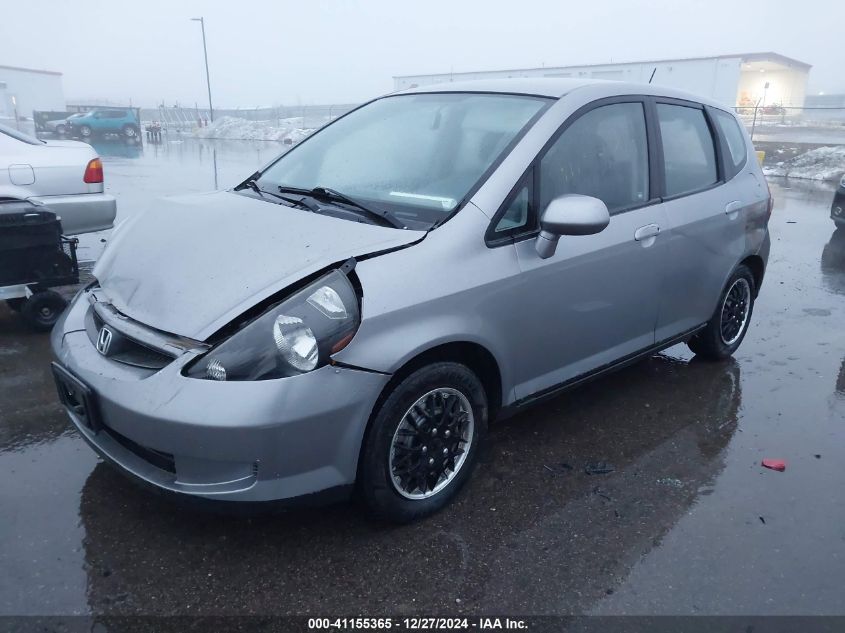 2007 Honda Fit VIN: JHMGD38497S021180 Lot: 41155365