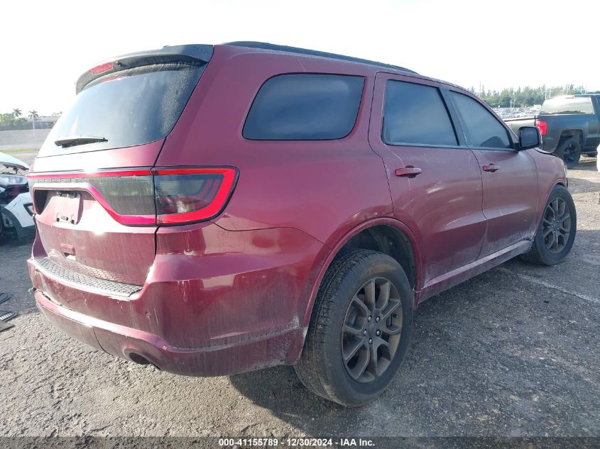 2018 Dodge Durango Gt Awd VIN: 1C4RDJDG8JC462895 Lot: 41155789