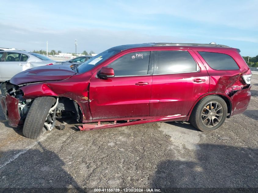 2018 Dodge Durango Gt Awd VIN: 1C4RDJDG8JC462895 Lot: 41155789