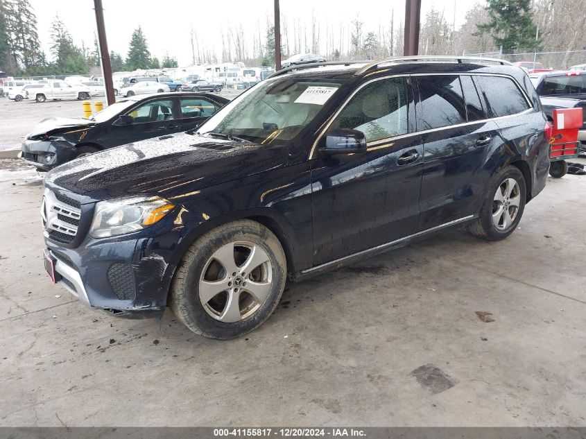 2018 Mercedes-Benz Gls 450 4Matic VIN: 4JGDF6EE5JB072191 Lot: 41155817