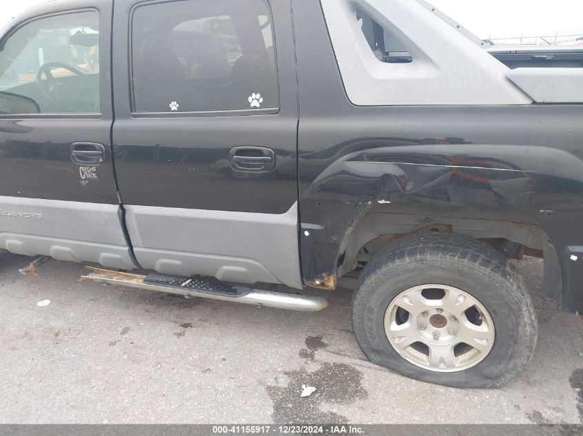 2002 Chevrolet Avalanche 1500 VIN: 3GNEK13T42G336073 Lot: 41155917