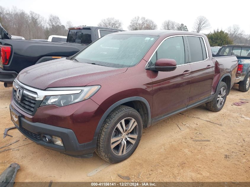 2017 Honda Ridgeline Rts VIN: 5FPYK3F40HB037675 Lot: 41156141