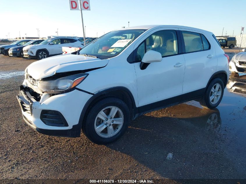 2017 Chevrolet Trax Ls VIN: 3GNCJNSB9HL202251 Lot: 41156375