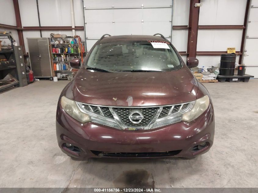 2013 Nissan Murano Sv VIN: JN8AZ1MW0DW315659 Lot: 41156756