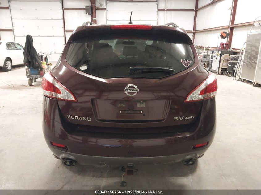 2013 Nissan Murano Sv VIN: JN8AZ1MW0DW315659 Lot: 41156756