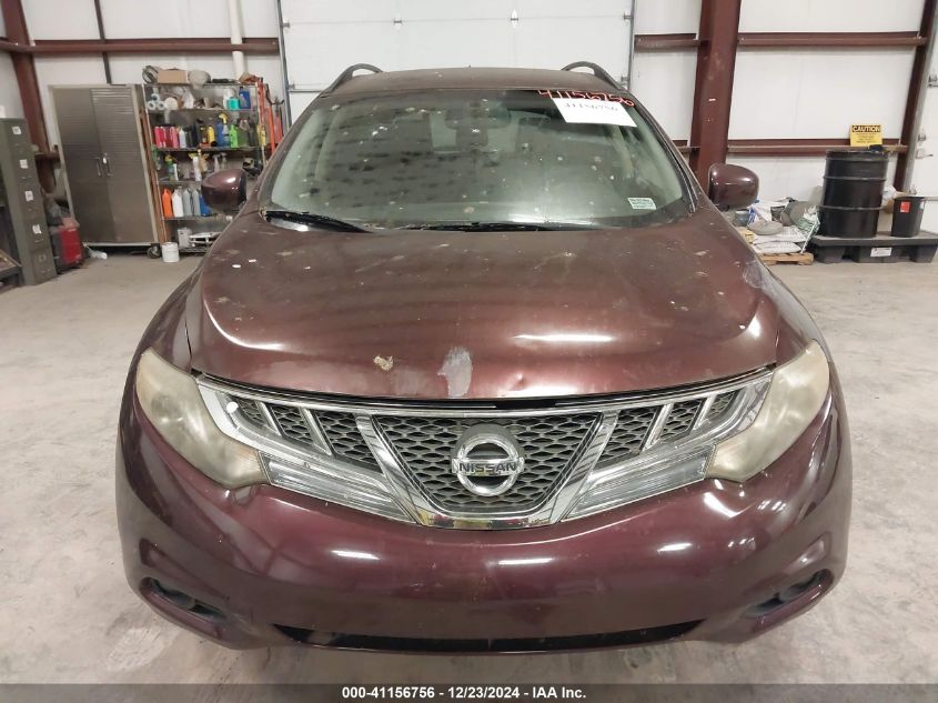 2013 Nissan Murano Sv VIN: JN8AZ1MW0DW315659 Lot: 41156756