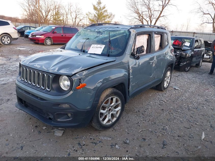 2018 Jeep Renegade Latitude Fwd VIN: ZACCJABB8JPH63684 Lot: 41156996