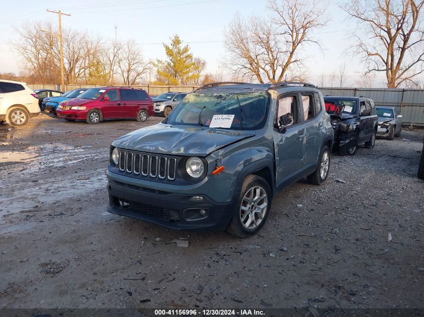 2018 Jeep Renegade Latitude Fwd VIN: ZACCJABB8JPH63684 Lot: 41156996