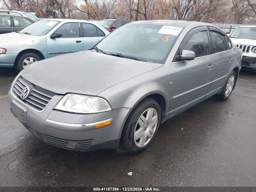 2002 Volkswagen Passat Glx 4Motion VIN: WVWTH63B42P132176 Lot: 41157394