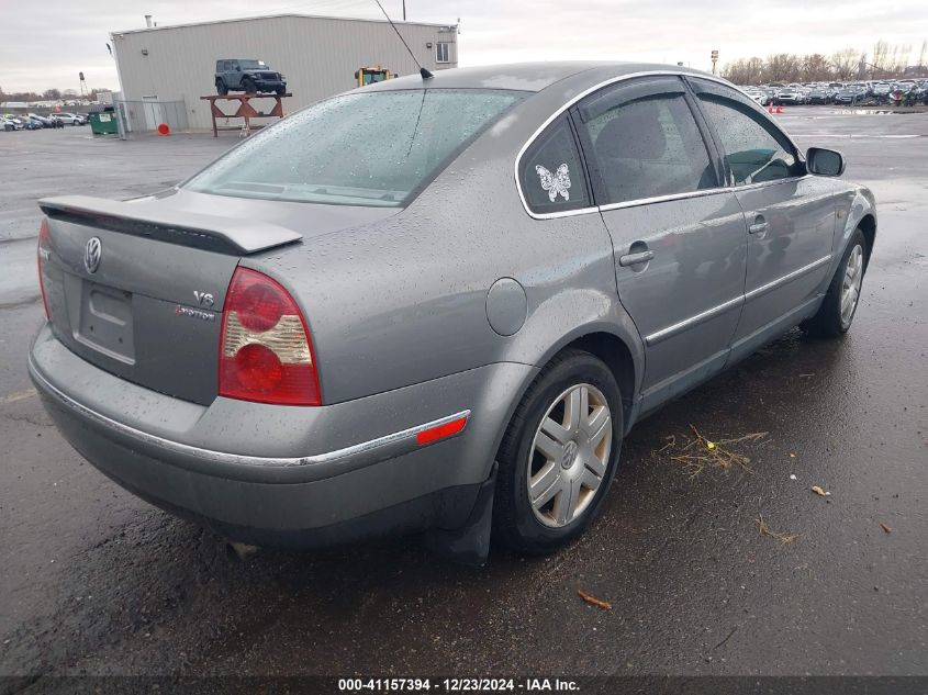 2002 Volkswagen Passat Glx 4Motion VIN: WVWTH63B42P132176 Lot: 41157394