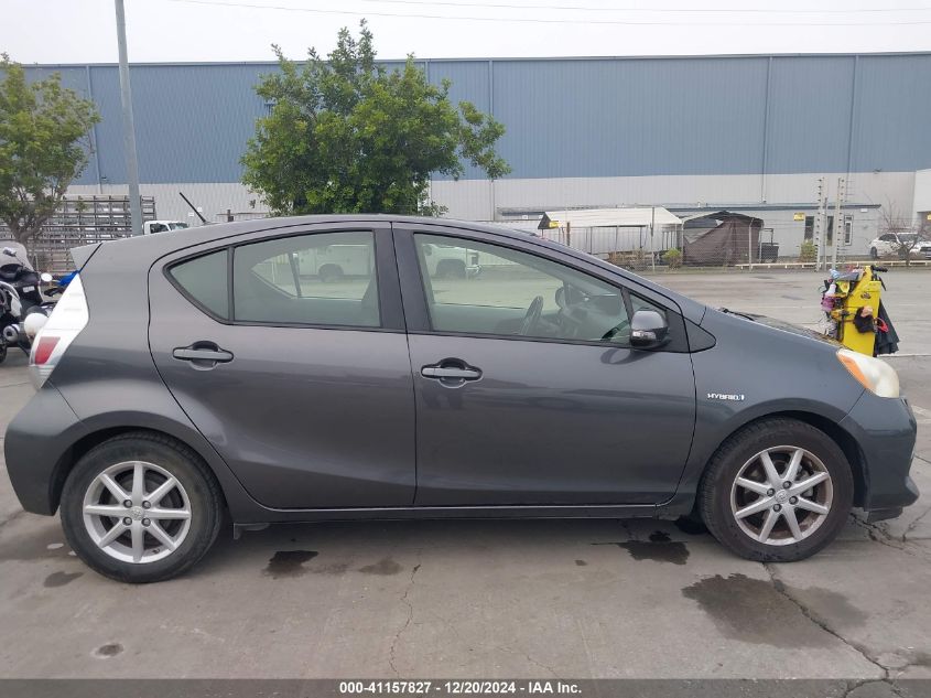 2014 Toyota Prius C Four VIN: JTDKDTB31E1067004 Lot: 41157827