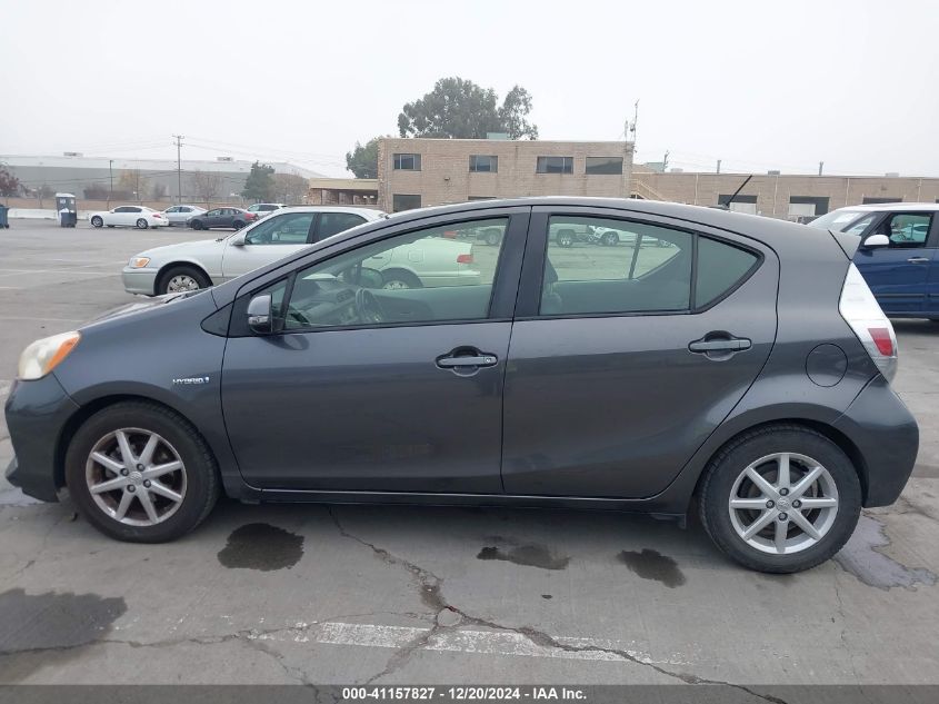 2014 Toyota Prius C Four VIN: JTDKDTB31E1067004 Lot: 41157827