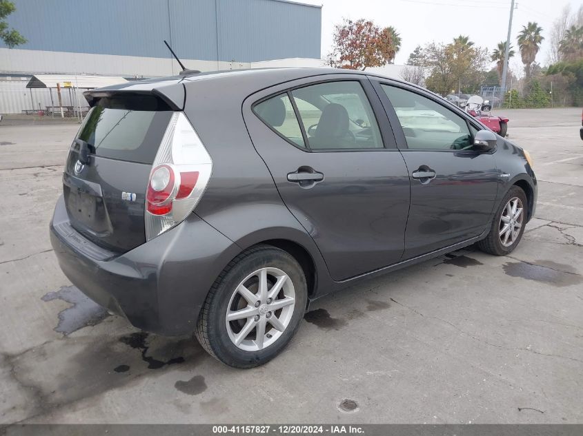 2014 Toyota Prius C Four VIN: JTDKDTB31E1067004 Lot: 41157827