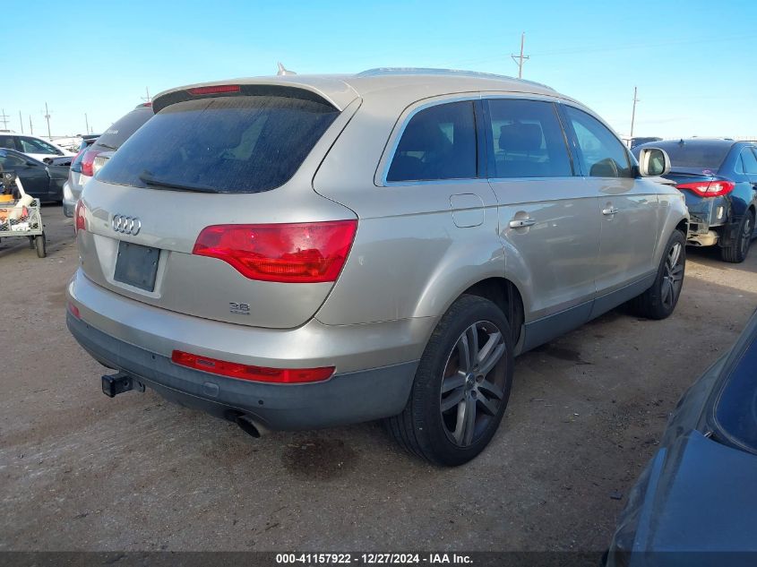 2007 Audi Q7 3.6 Premium VIN: WA1BY74LX7D054921 Lot: 41157922