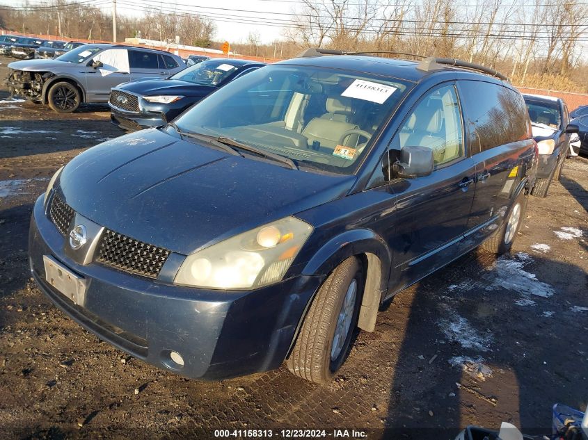 2004 Nissan Quest 3.5 Sl VIN: 5N1BV28UX4N369157 Lot: 41158313