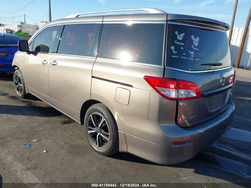 2015 Nissan Quest S VIN: JN8AE2KP2F9129619 Lot: 41158442