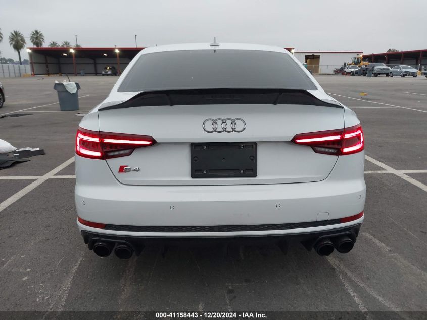 2019 Audi S4 3.0T Premium VIN: WAUB4AF4XKA011062 Lot: 41158443