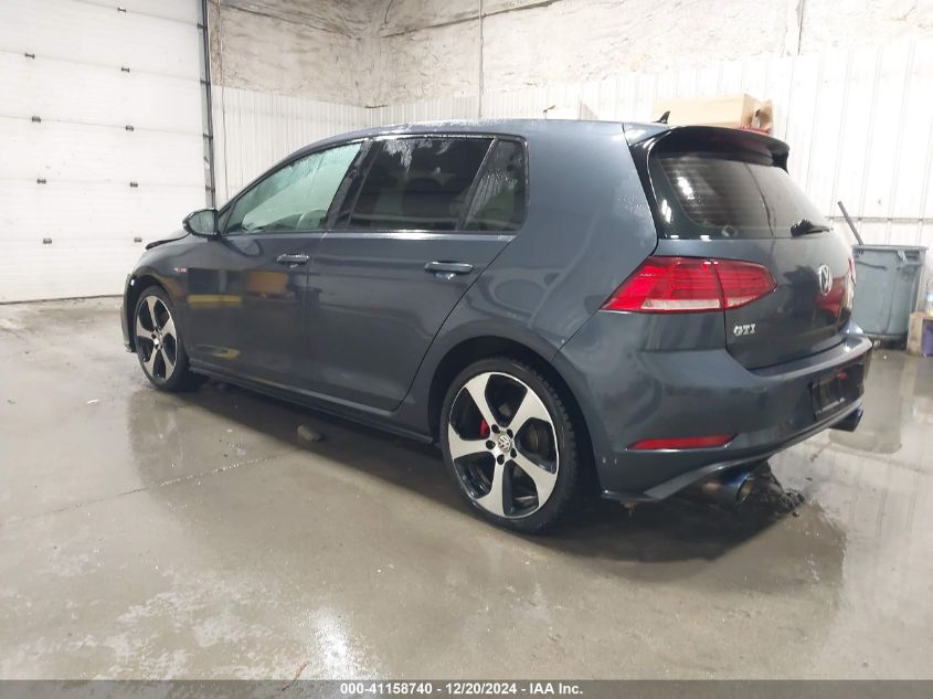 2018 Volkswagen Golf Gti 2.0T Autobahn/2.0T S/2.0T Se VIN: 3VW547AU9JM251101 Lot: 41158740