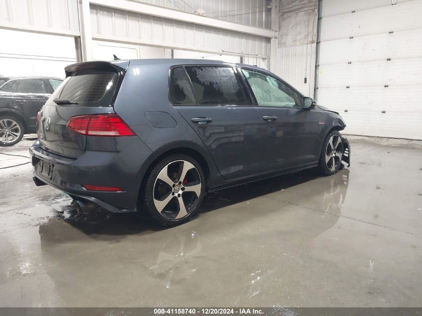 2018 Volkswagen Golf Gti 2.0T Autobahn/2.0T S/2.0T Se VIN: 3VW547AU9JM251101 Lot: 41158740