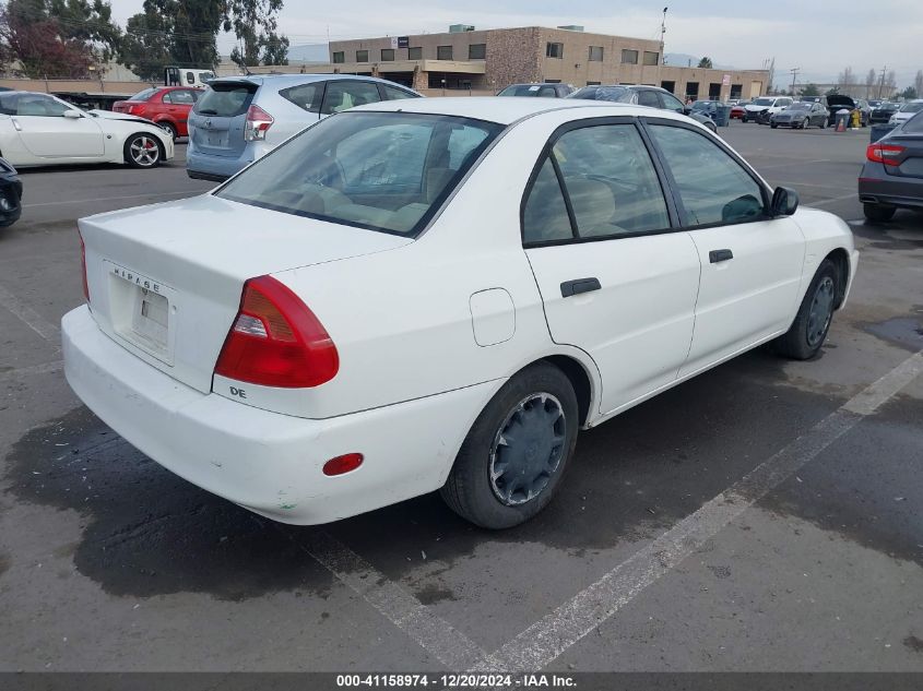 2000 Mitsubishi Mirage De VIN: JA3AY26C7YU017939 Lot: 41158974