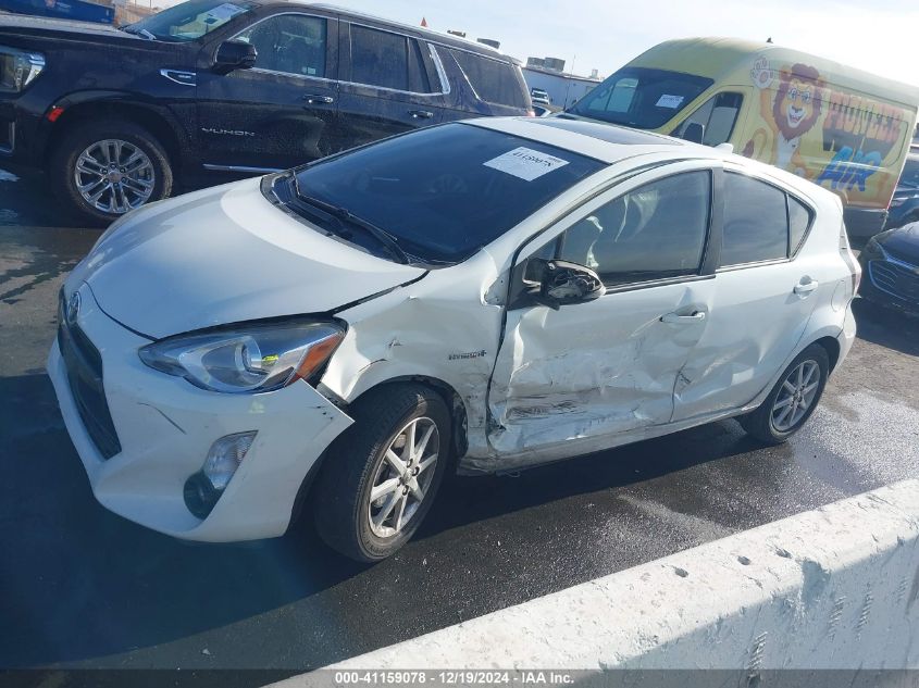 2015 Toyota Prius C Four VIN: JTDKDTB35F1114505 Lot: 41159078