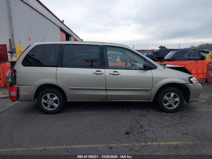 2002 Mazda Mpv Es/Lx VIN: JM3LW28A520309624 Lot: 41159231