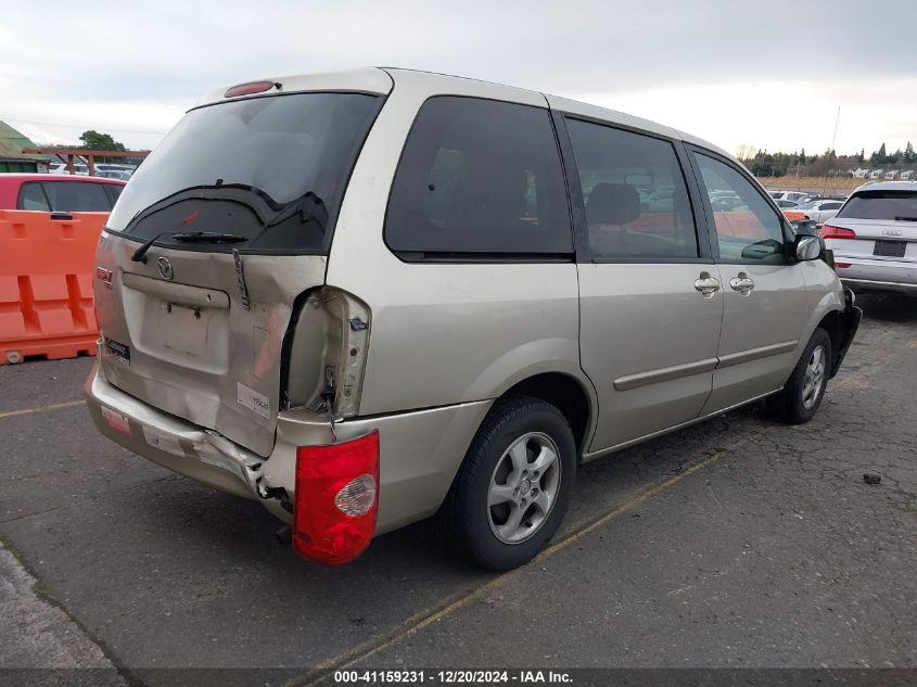 2002 Mazda Mpv Es/Lx VIN: JM3LW28A520309624 Lot: 41159231