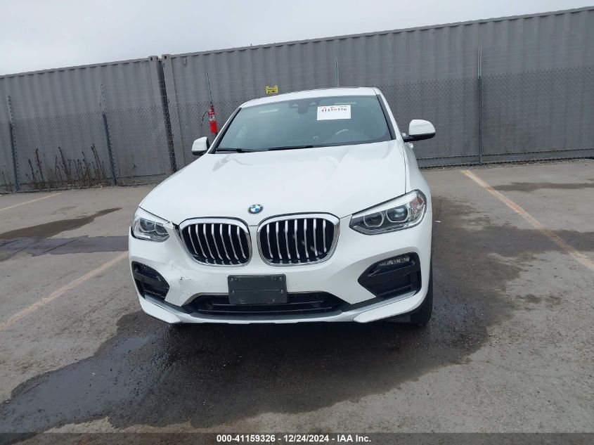 2020 BMW X4 xDrive30I VIN: 5UX2V1C05L9C53375 Lot: 41159326